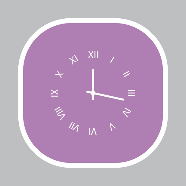 Reloj Icono plano - Vector, imagen