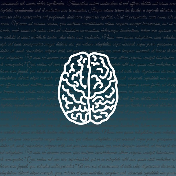 ihmisen aivokuvake - Vektori, kuva