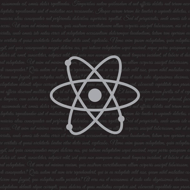 Piktogramm des Atomsymbols - Vektor, Bild