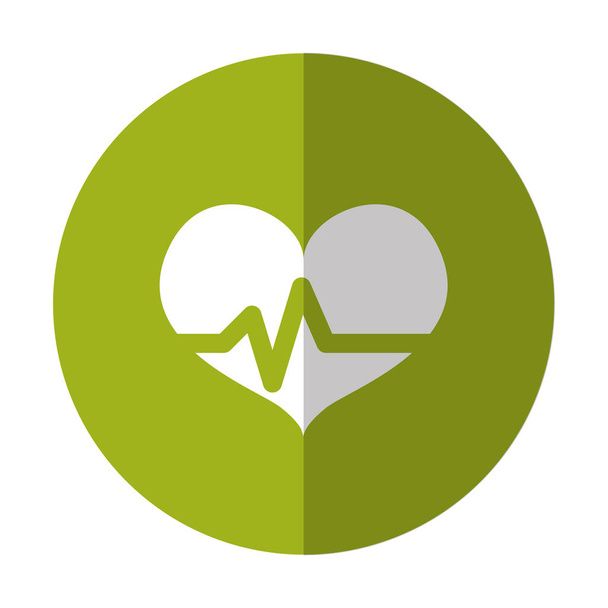 Obrázek ikony kardiogram zdraví srdce - Vektor, obrázek