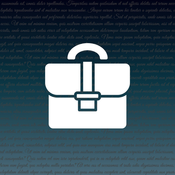 Briefcase flat icon - Vector, Image