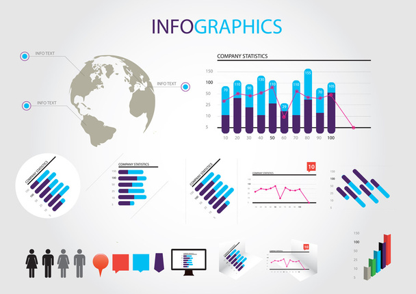 Infographics - Vektor, Bild