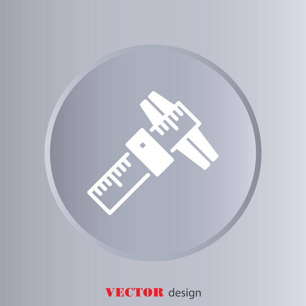 Web line icon of Caliper - Vektor, kép