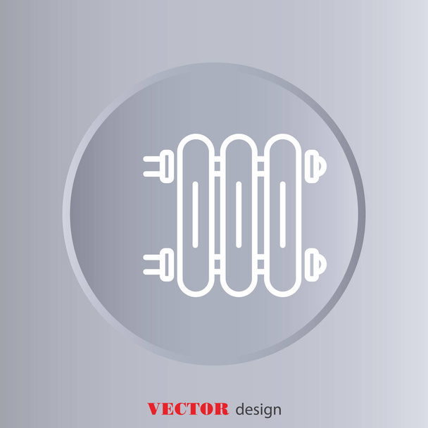 Valurautapatteri lämmitysjärjestelmiä varten
 - Vektori, kuva