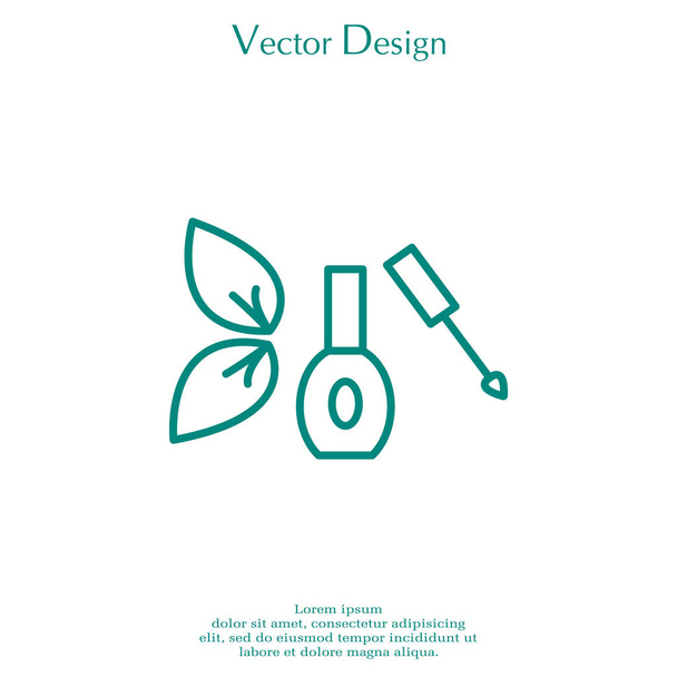 esmalte de uñas plano icono
 - Vector, imagen