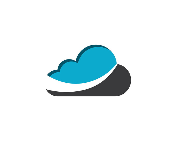 Cloud logo logo and templ ate - Vector, Image