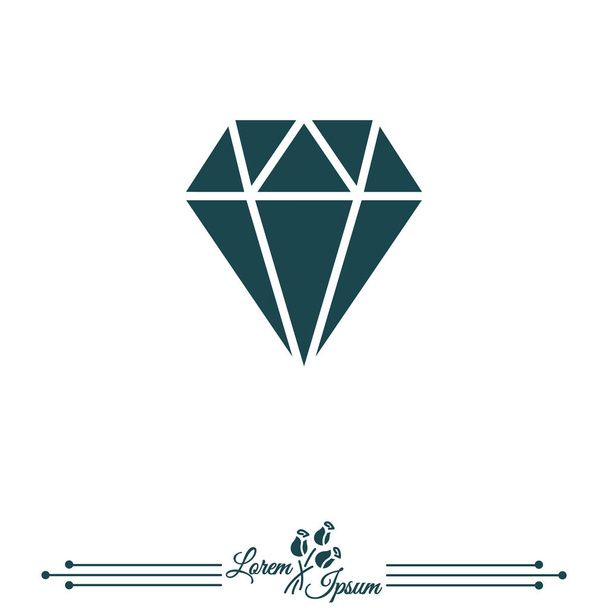 Ícone Web. Diamante
 - Vetor, Imagem
