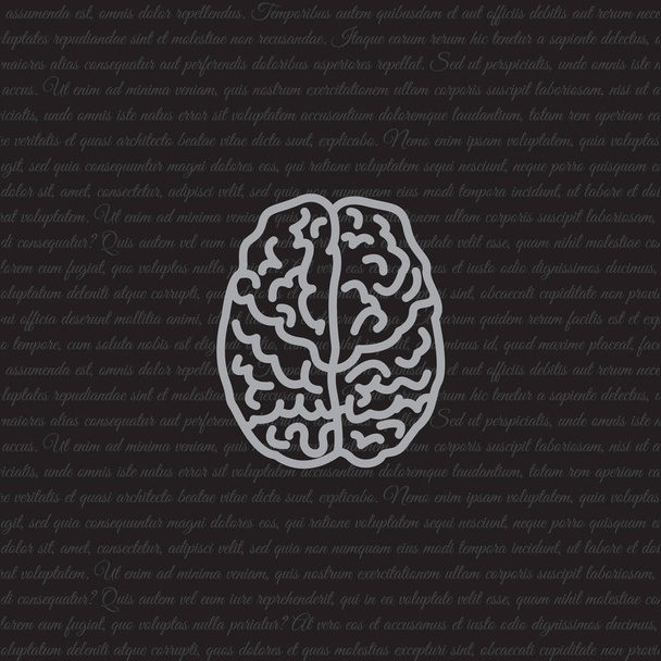ανθρώπινο εικονίδιο εγκεφάλου - Διάνυσμα, εικόνα