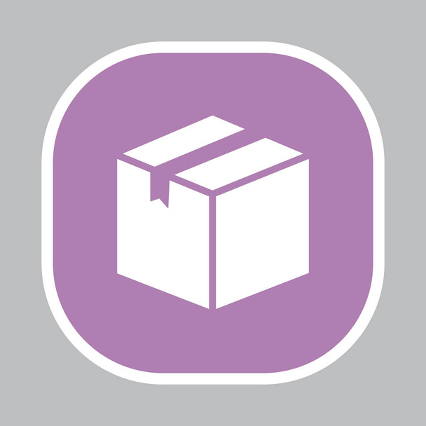 icono de caja de entrega - Vector, imagen
