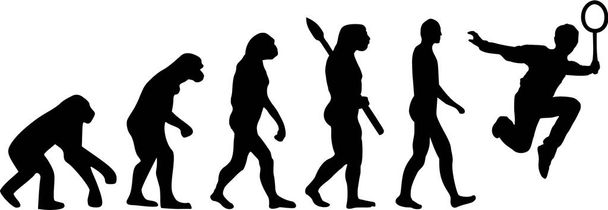 バドミントンの進化ベクトル - ベクター画像