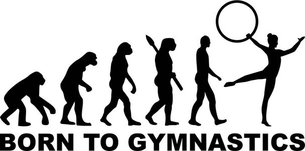 Evolution Gymnastique Hoop
 - Vecteur, image
