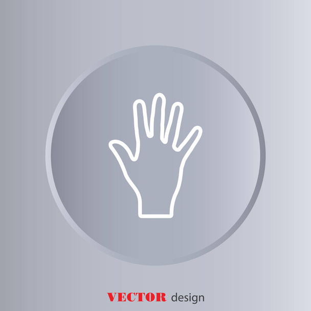 Hand, bunch of fives - Vector, Image
