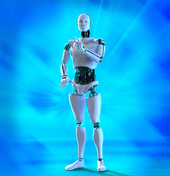 Cyborg man ,abstract science and technology backgrounds - Photo, Image