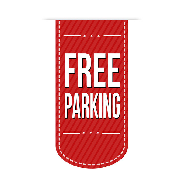 Design de banner de estacionamento gratuito
  - Vetor, Imagem