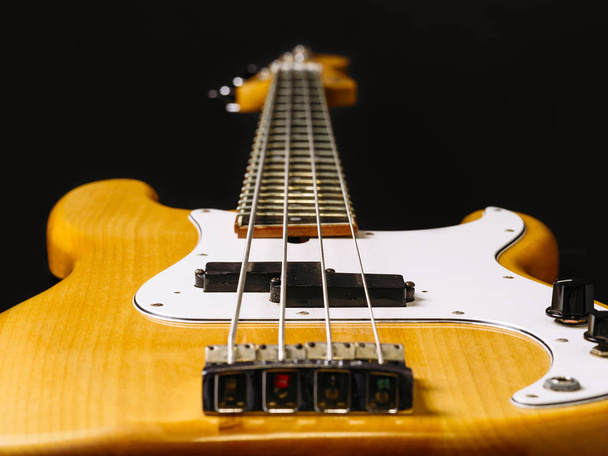 Bass guitar perspective - Фото, изображение