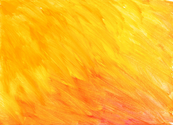 Watercolor paint. yellow background. - Фото, изображение