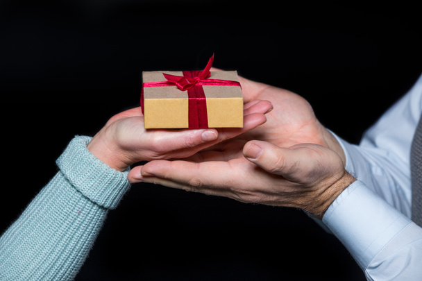 Gift box in hands - Фото, зображення