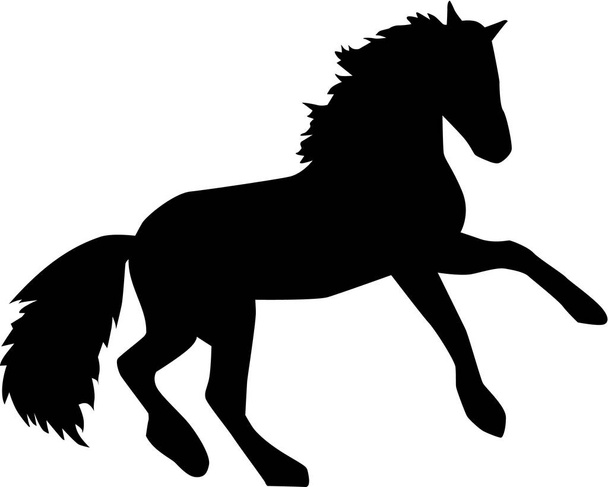 Cavallo con zampe anteriori rialzate
 - Vettoriali, immagini
