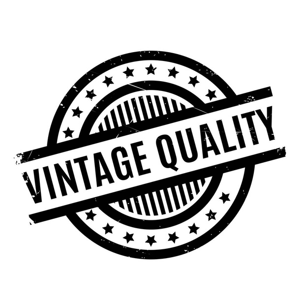 Vintage Quality rubber stamp - Vecteur, image