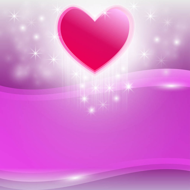Beautiful purple heart background abstract Vector Illustration - Vector, afbeelding