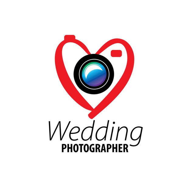 logo bruiloft fotograaf - Vector, afbeelding
