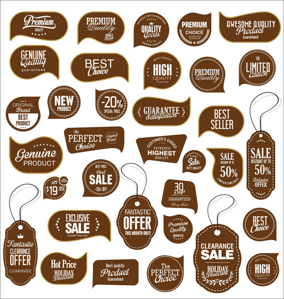 Modern badges and labels collection - Vector, Image