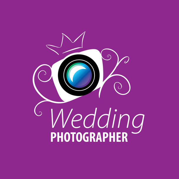 Logo esküvői fotós - Vektor, kép