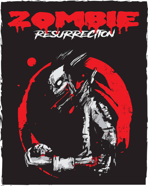  Αφίσα ζόμπι Ανάσταση - Διάνυσμα, εικόνα