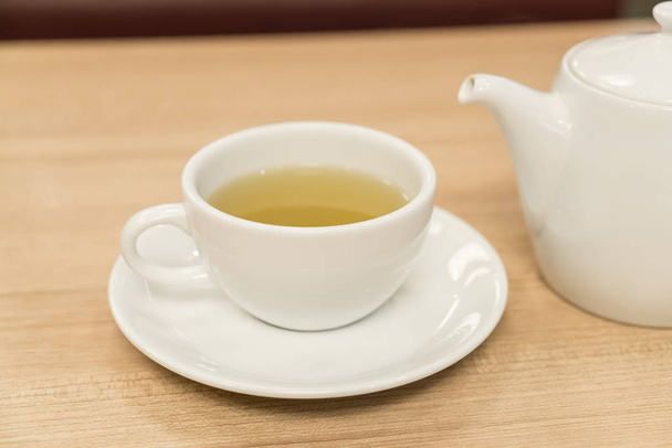 tea cup on table - 写真・画像