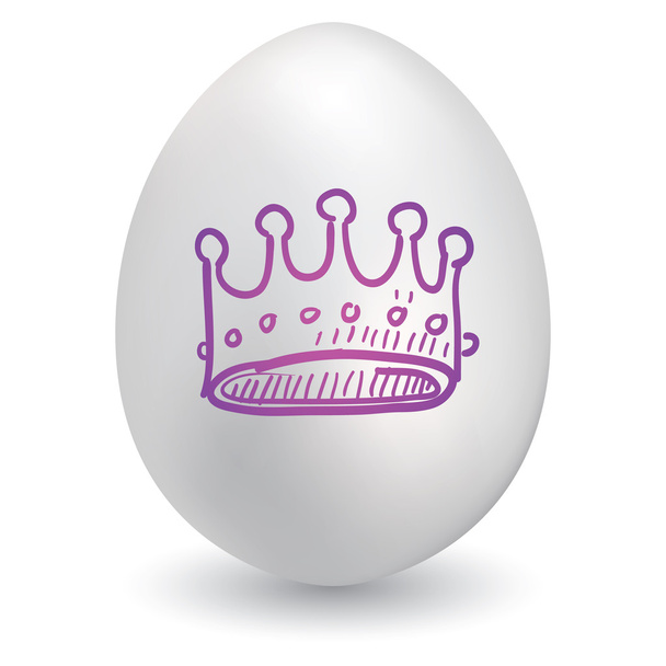 Kuninkaallinen kruunu pääsiäismuna
 - Vektori, kuva