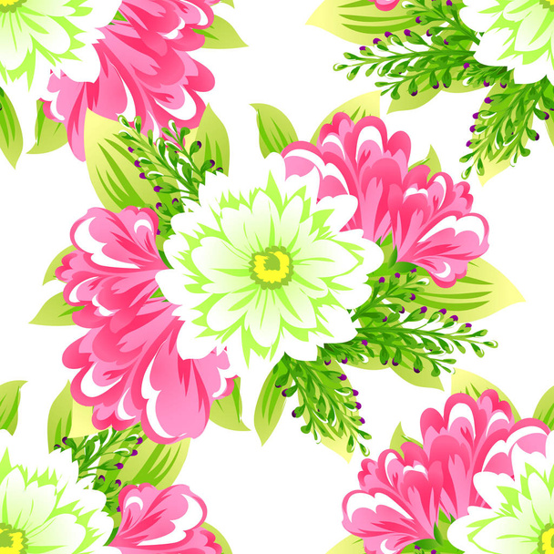 beautiful flowers ornament - Vektor, obrázek