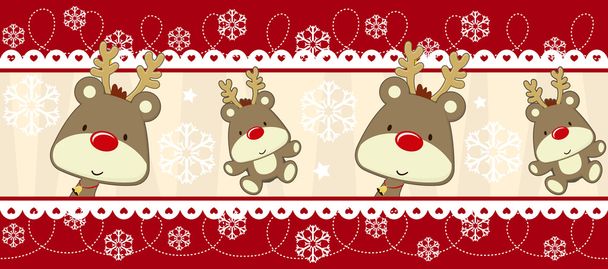 Cute christmas banner decoration - Vecteur, image