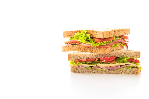 sandwich  on white background - Φωτογραφία, εικόνα