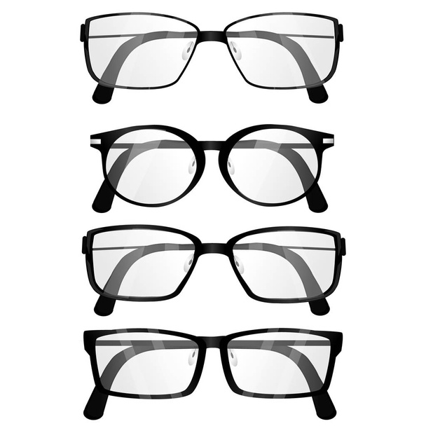 Elszigetelt reális szemüveg - Vektor, kép