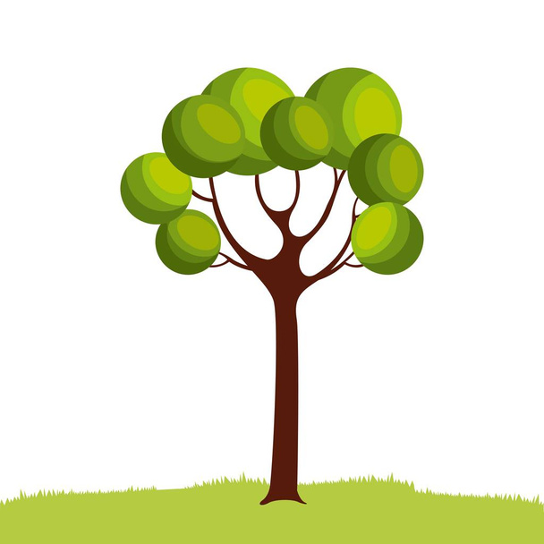 green tree icon - Vector, afbeelding