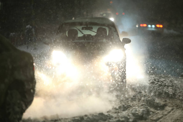 Blizzard in traffic - Photo, Image