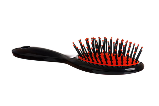escova de cabelo preta
 - Foto, Imagem