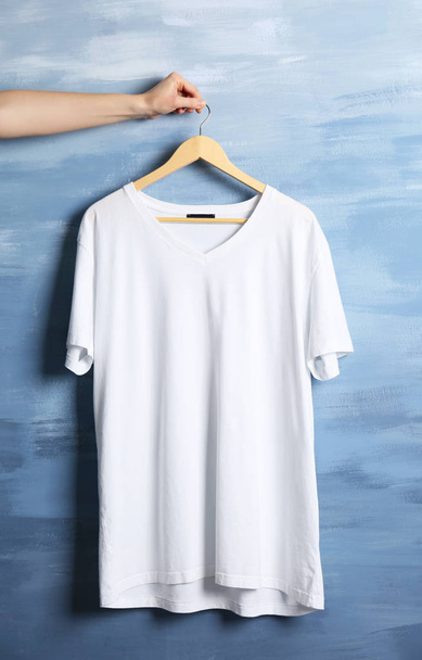 Blank cotton t-shirt  - Φωτογραφία, εικόνα