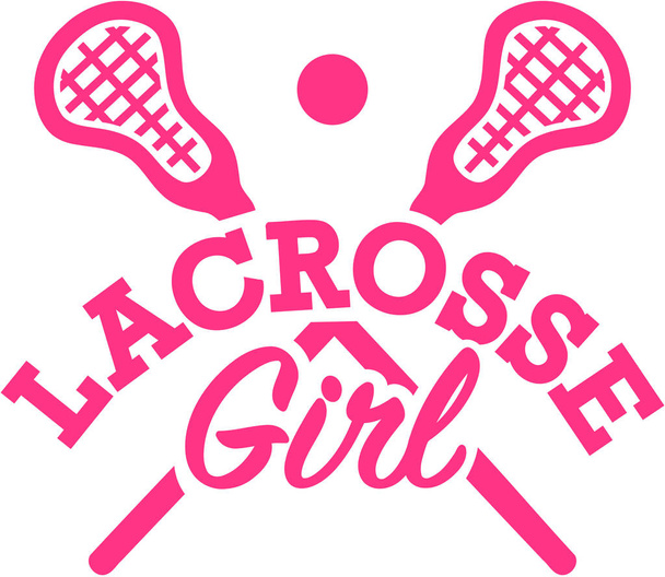 Lacrosse meisje vector - Vector, afbeelding