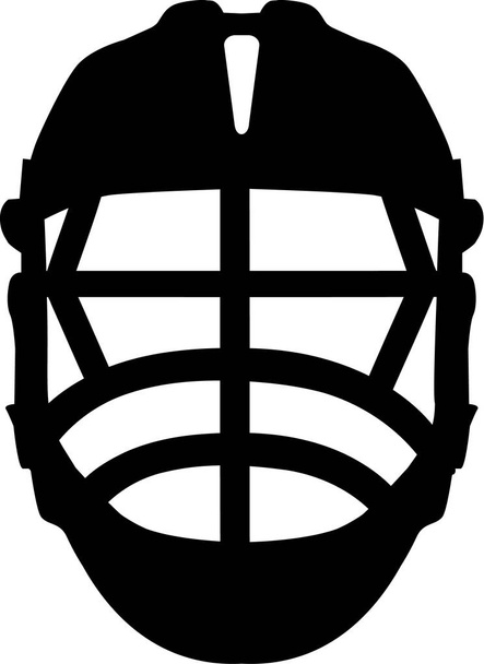 Lacrosse Helmet Front - Vector, Image