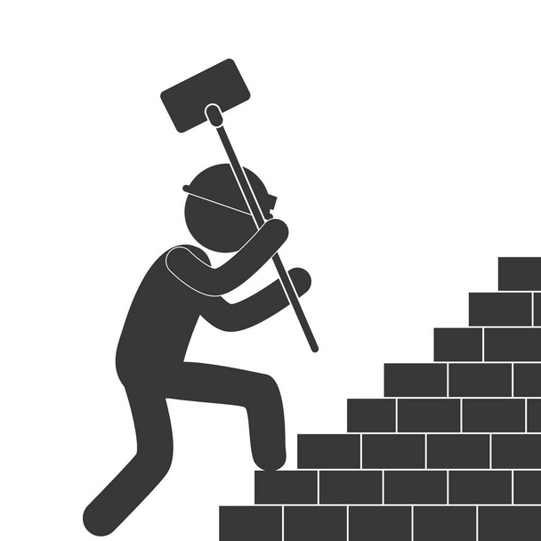 under construction related pictogram image - Vector, Image