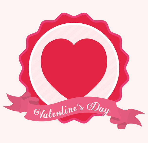 Valentines day thema afbeelding - Vector, afbeelding