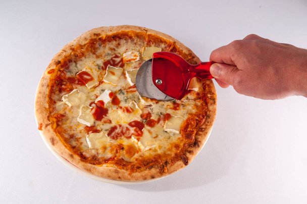 Couteau de trancheuse de coupe de pizza
 - Photo, image