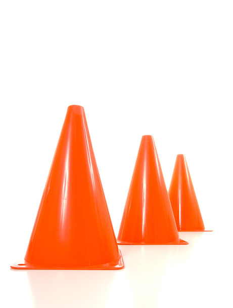 Orange traffic cones - Fotoğraf, Görsel