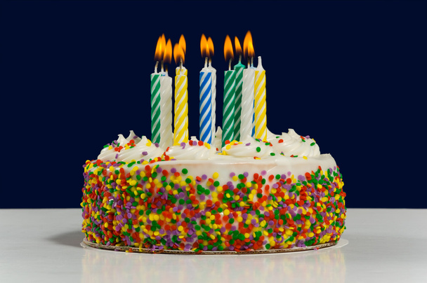 Birthday Cake and Candles - Fotografie, Obrázek