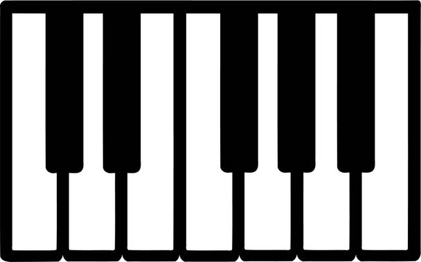клавіші піаніно значок
 - Вектор, зображення