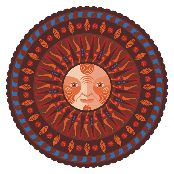 Mandala decorativa de otoño
 - Vector, imagen