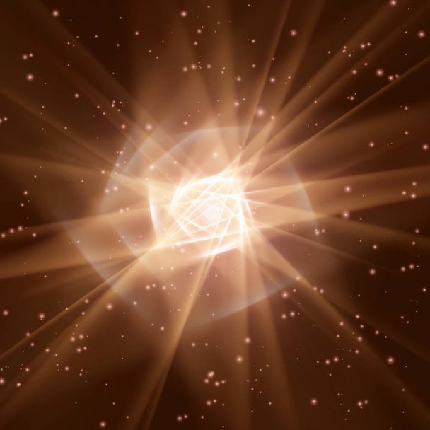 Kozmikus sugárzás meleg fátyol - Vektor, kép