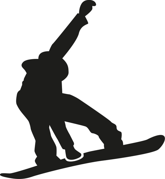 Snowboard serbest stil vektör - Vektör, Görsel