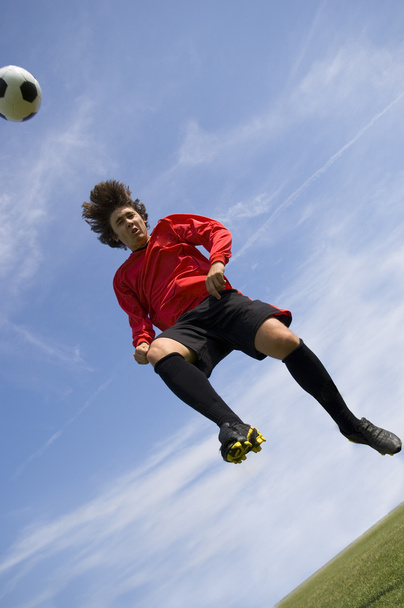 Soccer Football Player making Header - Foto, imagen